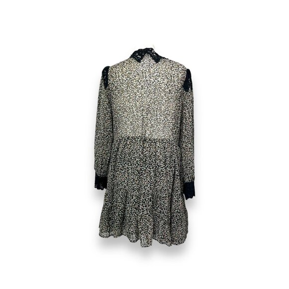 Topshop Floral Print Dress With Lace Trim US 12 Lightweight & Comfy - Picture 3 of 7